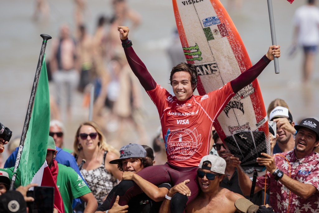 Jhony Corzo (MEX) will return to defend is World Surfing Games Title. Photo: ISA / Ben Reed 