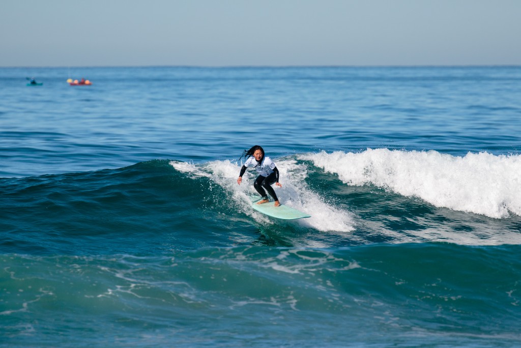 Canada’s Ling Pan hopes to inspire other visually impaired surfers to get in the water. Photo: ISA / Chris Grant 