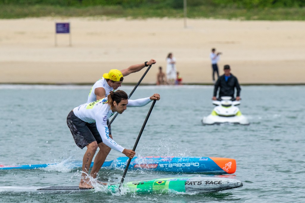 Brazil’s Arthur Carvalho will return to defend his Gold Medal in the Men’s SUP Sprint. Photo: ISA / Pablo Jimenez 